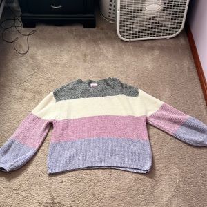 Pink lily sweater
